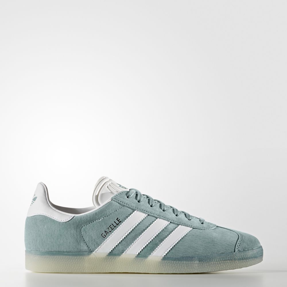 Adidas Gazelle - Originals ανδρικα - Γκρι/Ασπρα/Μεταλλικός Ασημι,Μέγεθος: EU 36 – 54 2/3 (270JGFMN)